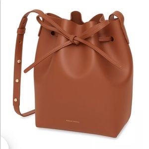 Mansur Graviel Calf Mini Bucket Bag - Ginger